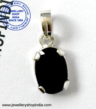 Black Tourmaline Gemstone Pendant Design