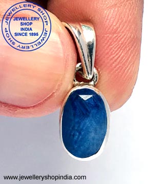 Blue Sapphire Stone Pendant Design