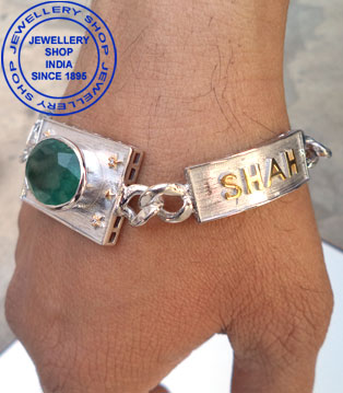 Emerald Gemstone Bracelet Designs for Men