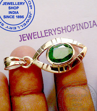 Emerald Pendant Designs in Silver for Women