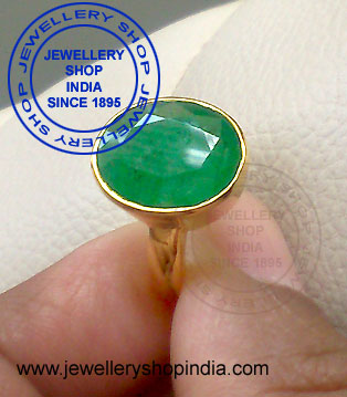 Emerald Ring Designs for Men in Gold