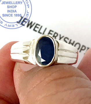 Jewellery Design Blue Sapphire Gemstone Ring