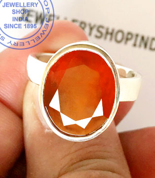 Jewellery Design Hessonite Gemstone Ring