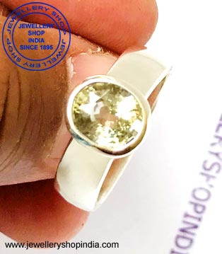 Pukhraj Stone Ring Design
