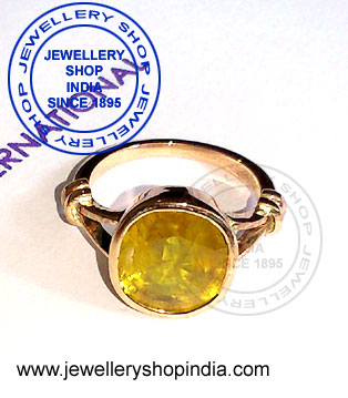 Pukhraj Gemstone Birthstone Ring Designs