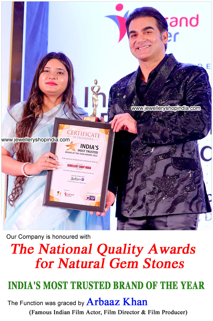 Award Arbaaz Khan for National Quality Awards for Natural Gemstones