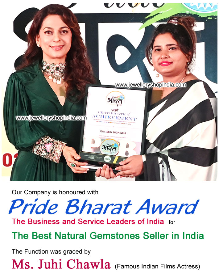 Juhi Chawla awarded for the best natural gemstones seller in India