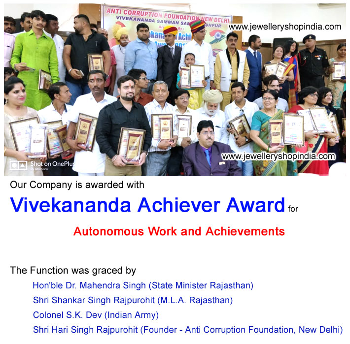 Vivekananda Achiever Award for Top Gemstone Seller