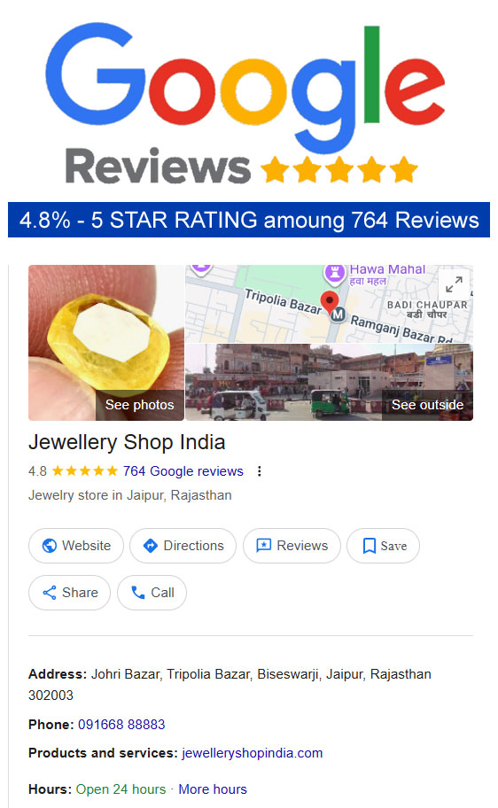 Google Review for Jewellery Shop India