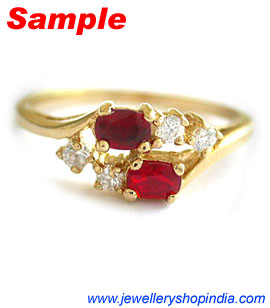 Gemstone Ring Designs Emerald Panna Ruby Diamond Ring Designs