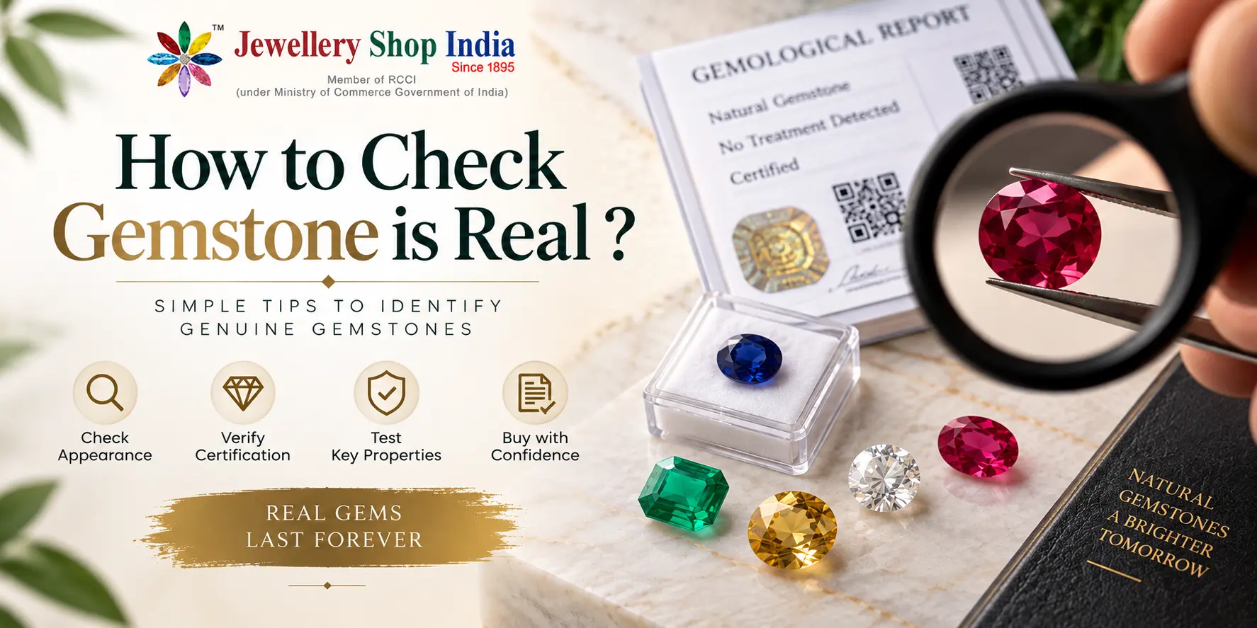 How to check gemstone is real ?