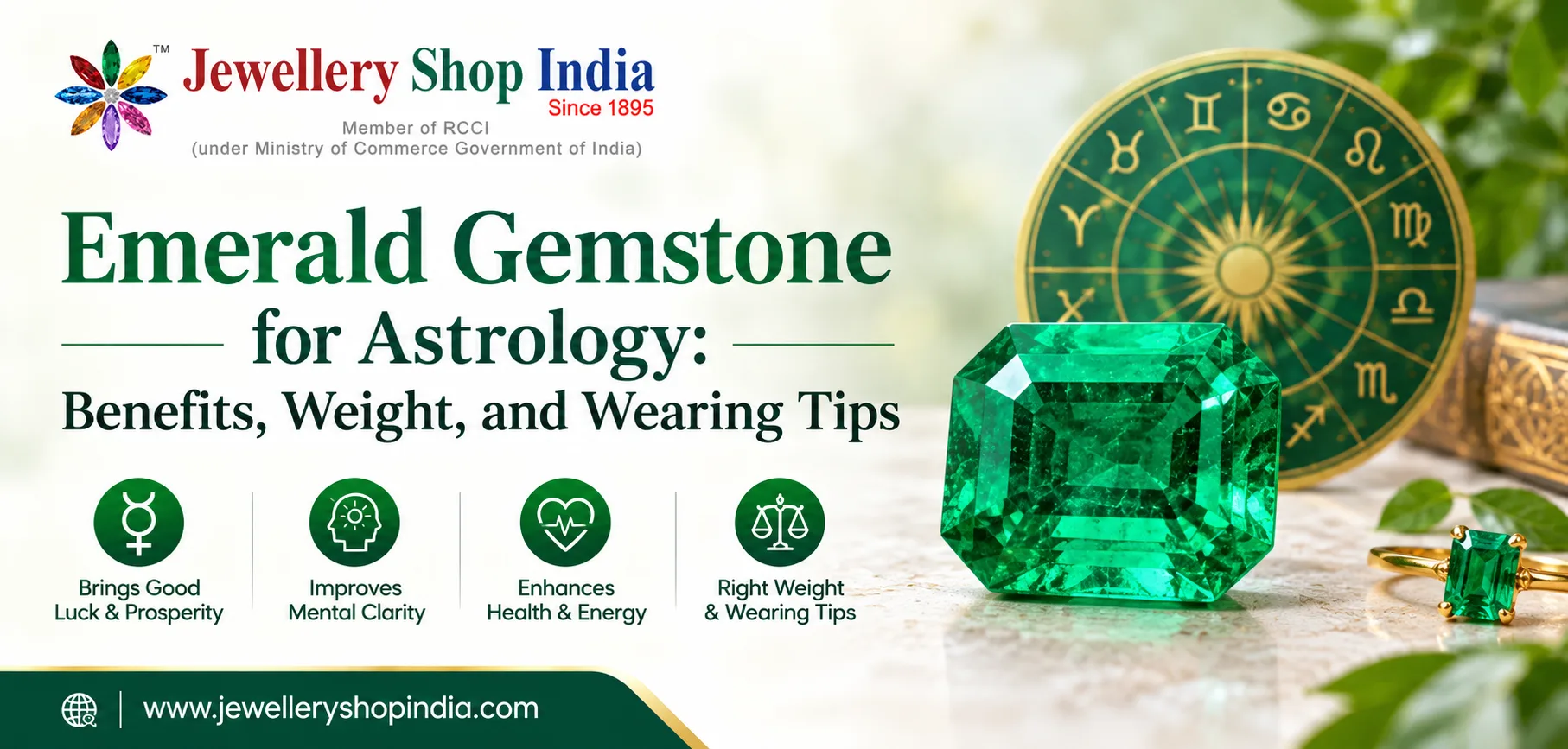 Emerald Gemstone for Astrology: Benefits, Weight, and Wearing Tips
