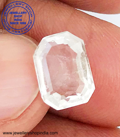 white topaz, white topaz stone thumbnail